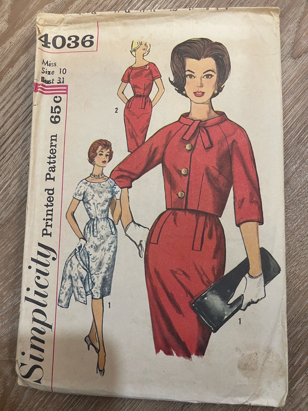 Vintage 1960s dress/skirt pattern - Simplicity 4036